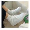 High-top little white shoes women's Velcro versatile heightening board shoes new student sneakers 691