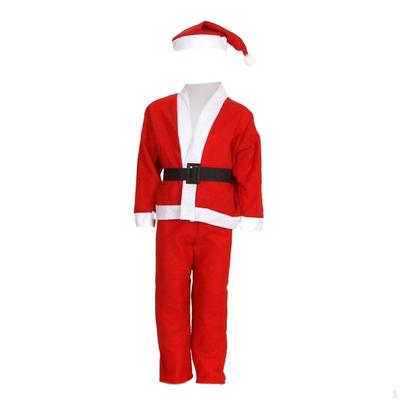 Kinder Weihnachtsmann Kostüm Kinder Weihnachts-Kostüm Set Ausgefallene Kleidung mit Hut für Party