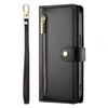 Samsung Galaxy A36 5G Flip Case, Wallet Zipper Pocket, Black