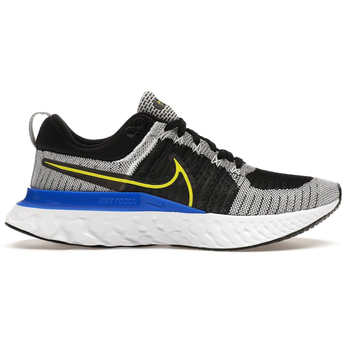 

Sneaker Nike React Infinity Run Flyknit 2 Black White Racer Blue Cyber(CT2357-100) 43