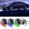 1/2/3/4pcs Solar Energy Flash LED Light Car Wheel Light Hub Bulb Tire Tyre Valve Cap Lamp Led Lights Car Accessories