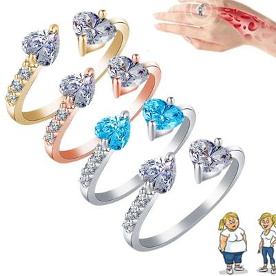 Dame Torina Krystallkvarts Ionix Ring Krystallkvartsring Vekttap Lymfedrenasje Magnetisk terapi-ring
