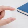 Transparent Rubber Wedge Shims - Plastic Furniture Levelers For Uneven Surfaces, Matte Finish, Cuttable Hard Table Pads