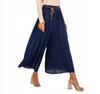 Women's Skirt-pants High Waist Palazzo Aladdin Navy Blue Xl