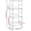 VidaXL Bibliothèque sonoma gris 50x33x117,5 cm bois d'ingénierie 835272
