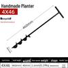 Spiral Rod Hand Drill for Planting Seeds, Flowers, Vegetables, In Greenhouse with Electric Drill and Flashlight.