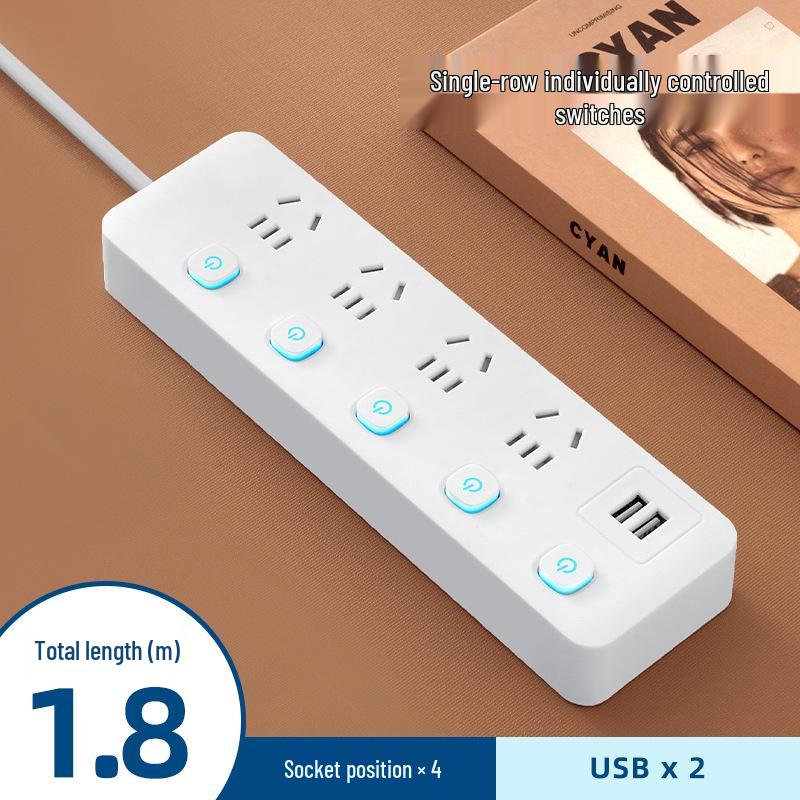 Prelungitor multifuncțional Xiaomi Home cu porturi USB și cablu de extensie