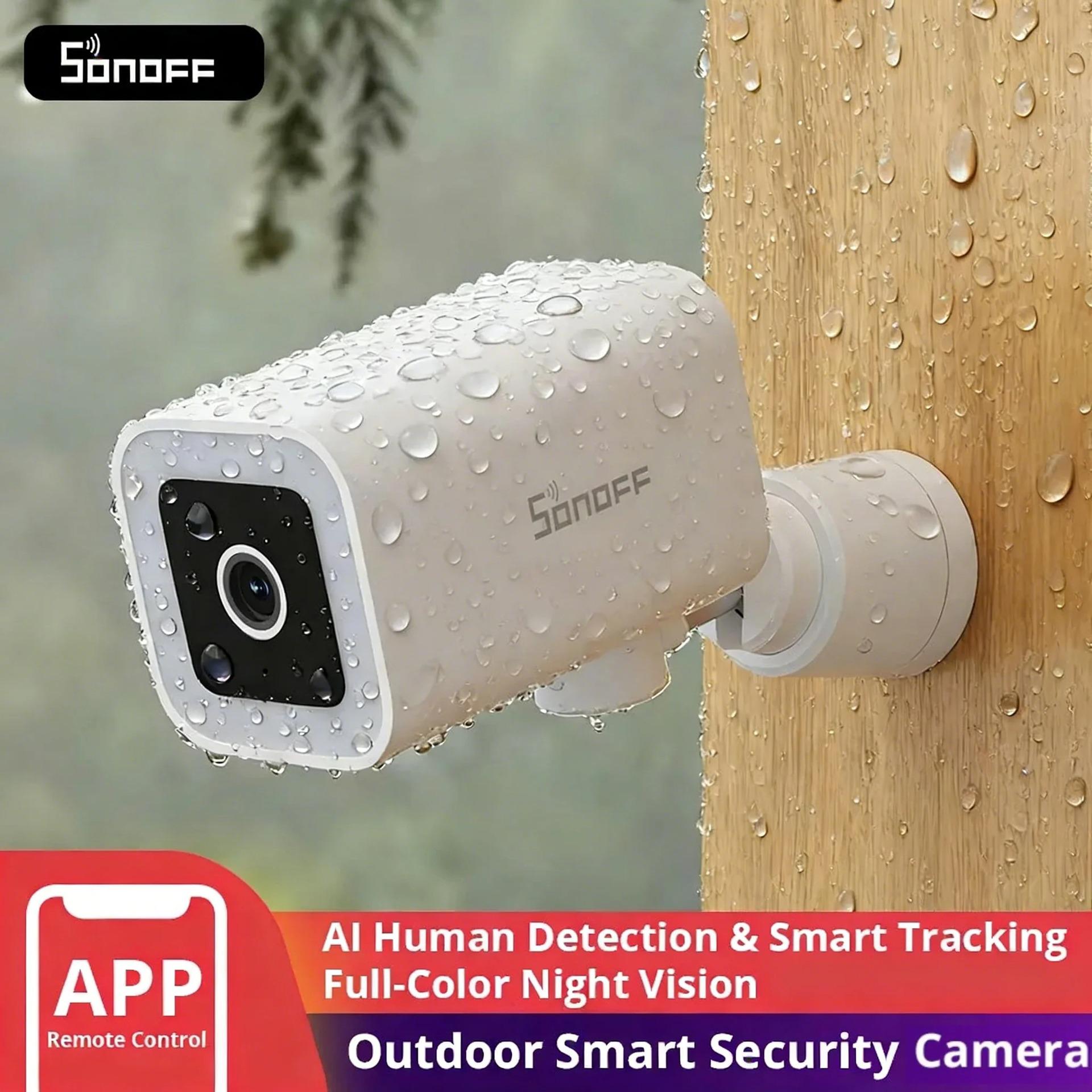 

SONOFF CAM B1P Smart Outdoor Security Camera, AI Human Detection, IP65 Weatherproof, Night Vision.