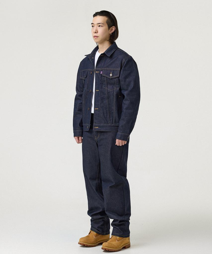 Laugher [Non-Faded] Trucker Denim Jacket - Deep Blue