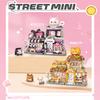 Mini city Street view Architectural landscape model Creative folding blocks toy Takoyaki Shop Coffee shop Christmas gift