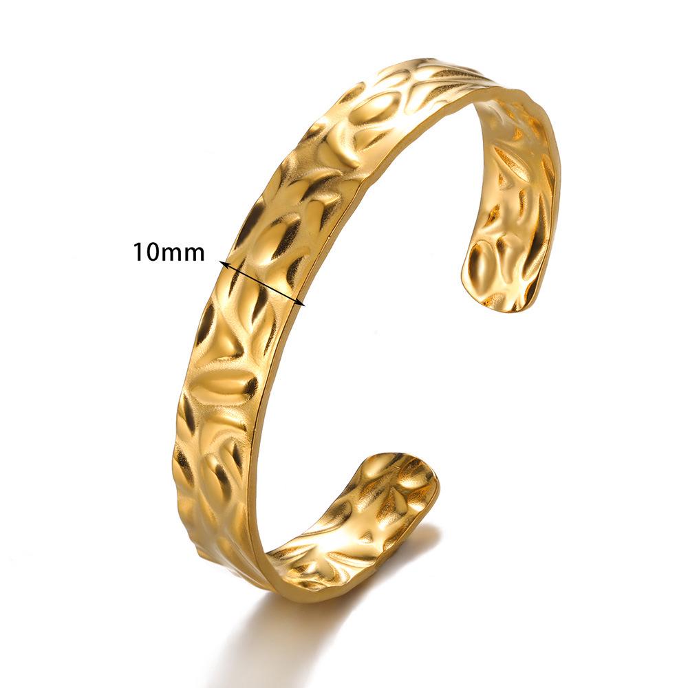 

Уникальный браслет-манжета с открытым узором: Европейская и американская мода, тренд из нержавеющей стали