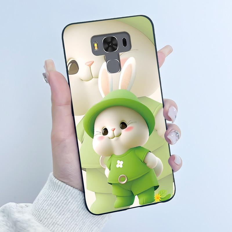 For ASUS Zenfone 3 Max ZC553KL X00DDB X00DDA X00DD Case Luxury Cute Love Rabbit Funny Black Soft TPU Silicone Matte Back Cover