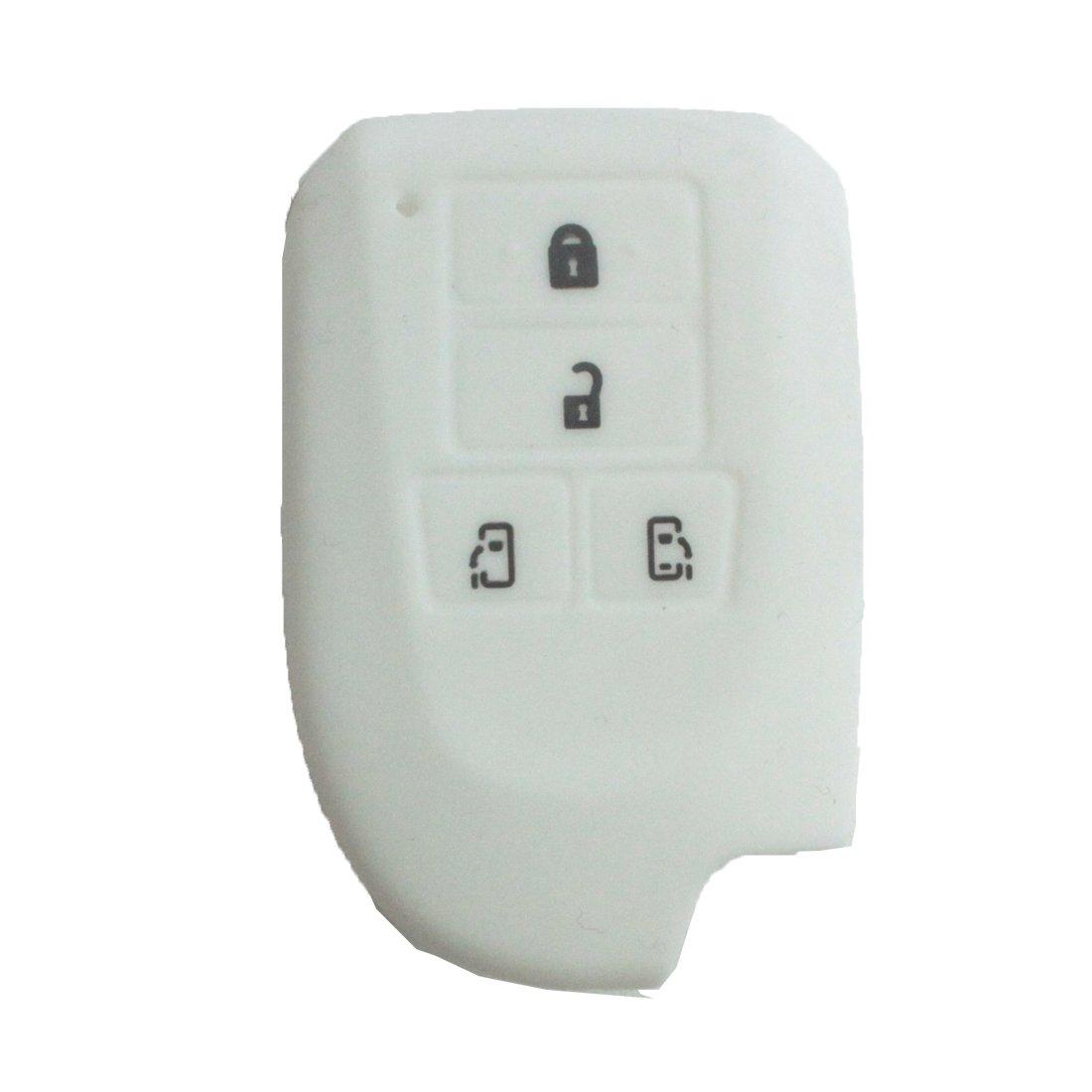 

[AWESOME] Silicone smart key case Toyota G type Color: White
