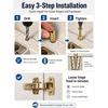 Hinge Repair Screw & Expansion Anchor, 6×14mm Short Expansion Screw Set for Cabinet Hinges, Wardrobe Doors, Wood Board, Tile and Furniture Repair (50)