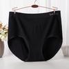 Plus Size Modal Cotton Seamless Mid-High Waist Triangle Panties for Women