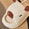 Fashion Cute Cartoon Animal Linen Slippers Women Indoor Open Toe Platform Linen Slides Woman Spring Autumn Light Non Slip Slippers Mujer