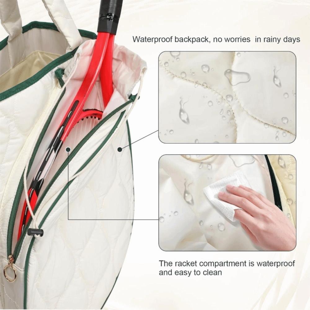 Extra-Large Tennis Racket Backpack Lightweight Shoulder Bag Stylish Tennis Tote Bag  Gym