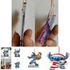 Enchanting Cartoon Anime Stitch Acrylic Pendant Christmas Tree Decoration Diy Crafts