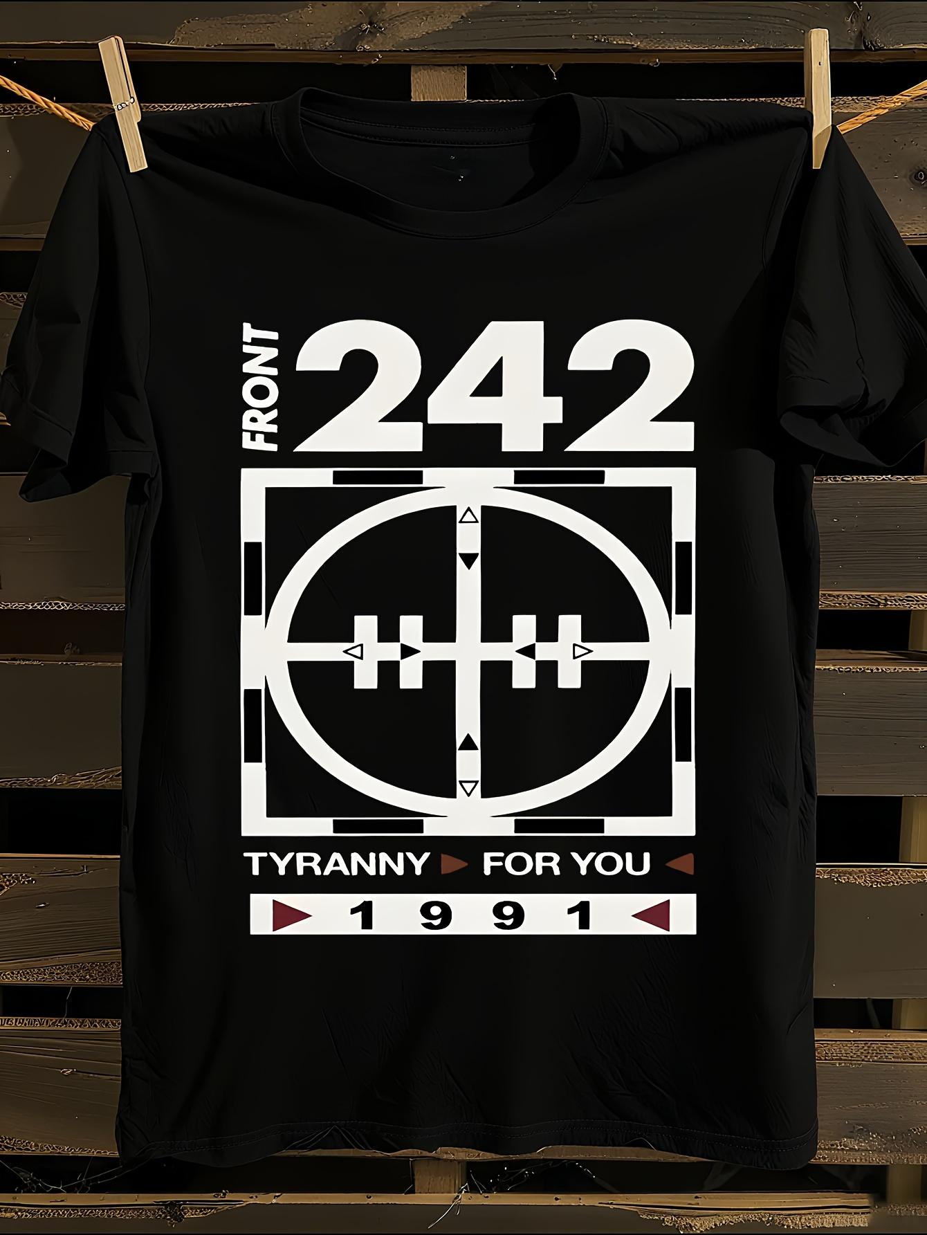 Front 242 Tyronny  s Iconic Logo 242 Graphic Tshirt XXXXL