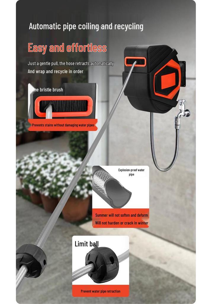 Multifunctional Automatic Retractable Garden Hose Reel