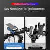 4-in-1 Bicycle Headlight Riding Lamp Light Phone Holder Horn Charging Power Bank