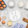 ABBY-Stainless Steel Fondant Biscuit Cookie Cutter Cake Pastry Cookie Cutter Puzzle Mold 4 Pcs