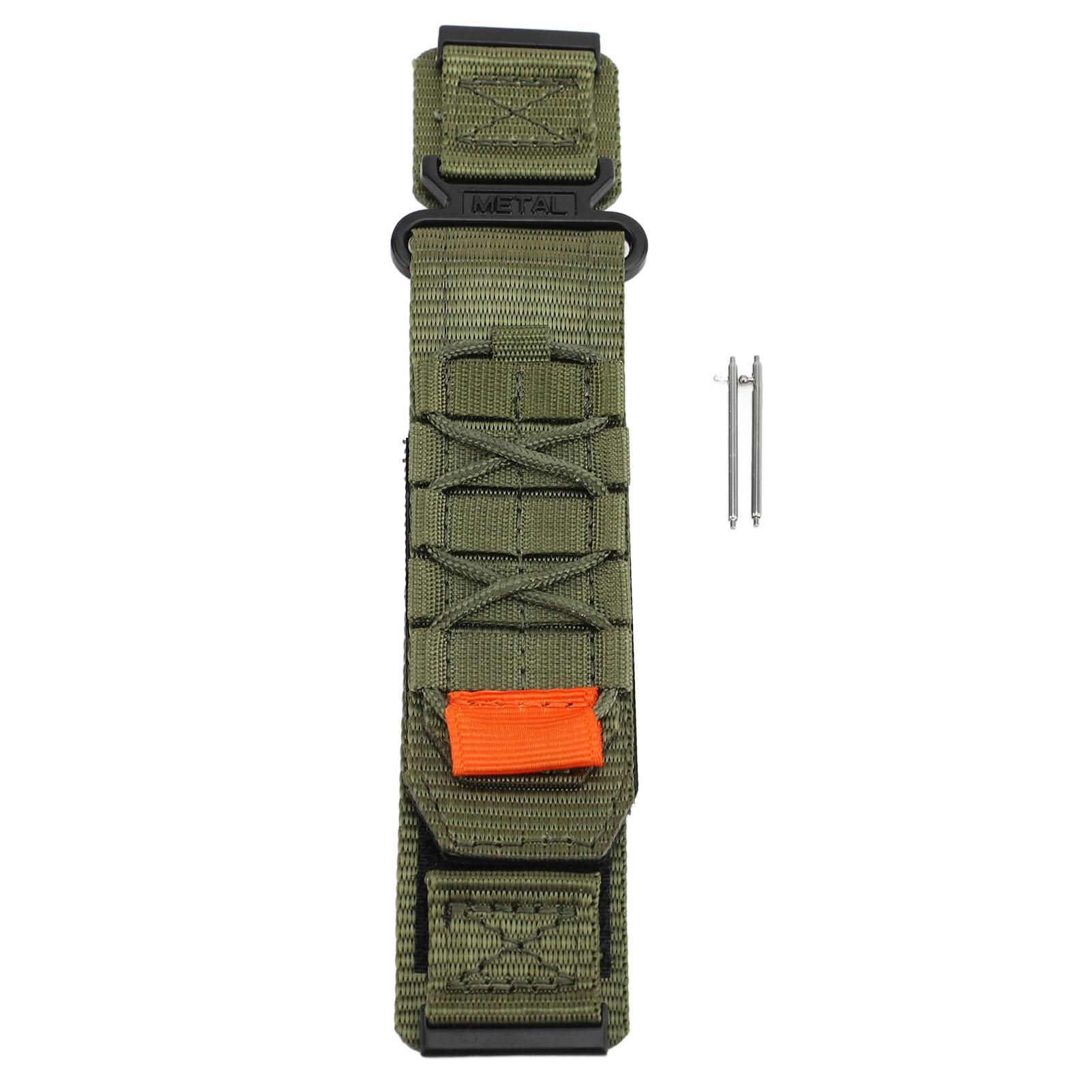 

24 мм нейлоновый ремешок для часов Сменный ремешок для смарт-часов Спортивный ремешок для часов 9 Baro/ 9/7/D5i Серый зелёный