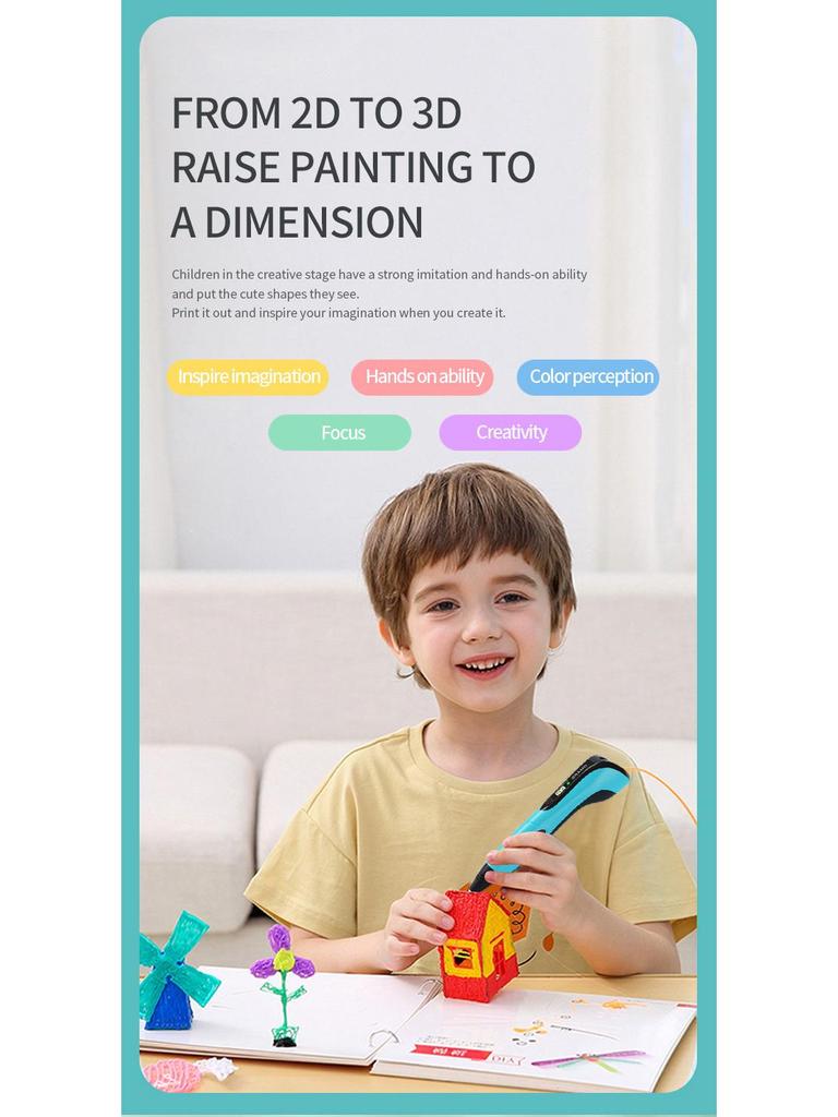 ArtistryPro 3D Stereoscopic Graffiti Pen: Creative Intelligent Toy for 3D Painting