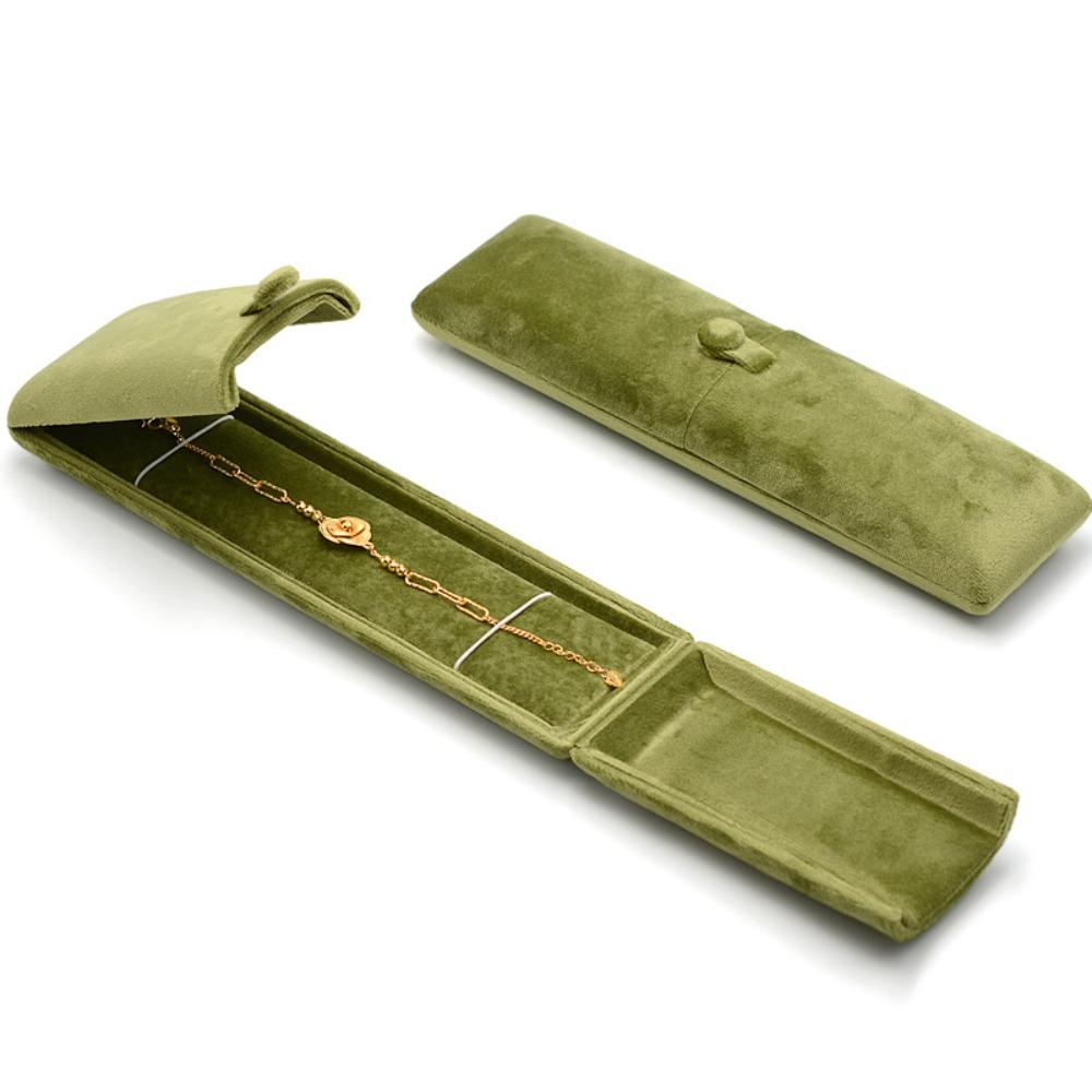 Double Door Jewelry Display Box Velvet Necklace Holder New Rings Bearer Box