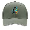 Abstract Neon Headphones Splash Artw Sandwich Baseball Cap Sun Cap Outdoor Workouts Hat
