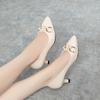 Fashion French Retro Women Shoes Pointed Toe High Heels Spring Autumn New Shallow Mouth Stiletto Single Shoes Temperament Women's Shoes
