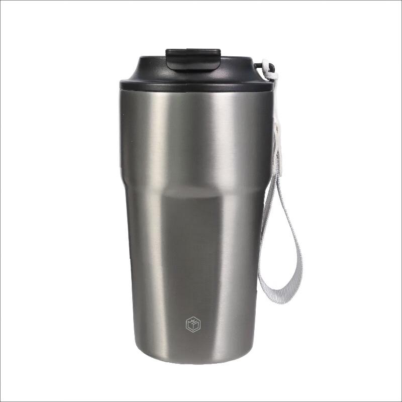 Jingzao 480ml Silver Gray Stainless Steel Thermal Mug