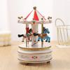 Sky City Carousel Music Box: Romantic European-Style Birthday Gift with Spire Clockwork