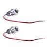 2PCS 14mm LED Metal Indicator Dash Panel Turn Signal Indicator Lamp for Bike Boat Green Light