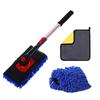 SEAMETAL Telescoping Car Wash Brush Mop Towel Kit Long Handle Chenille Mop Brusher Car Washing Dust Removal Cleaning Supplies