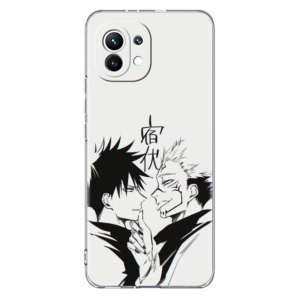 Cute Jujutsu Kaisen Anime Clear Case For Xiaomi Mi Poco X3 NFC M3 Pro F3 F1 11 Lite 12 Note 10 11T 9T Transparent Phone Cover
