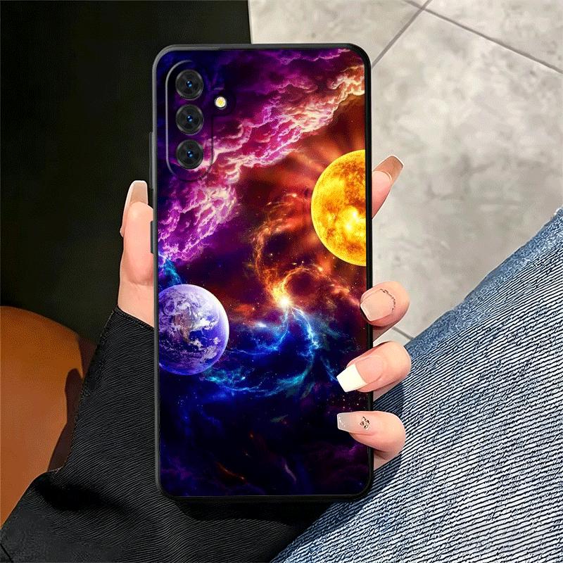 Earth Stars Space Universe Soft Phone Case for Samsung A17 A37 A57 A16 A26 A36 A56 A15 A25 A35 A55 A14 A24 A34 A54 A13 A23 A33 A