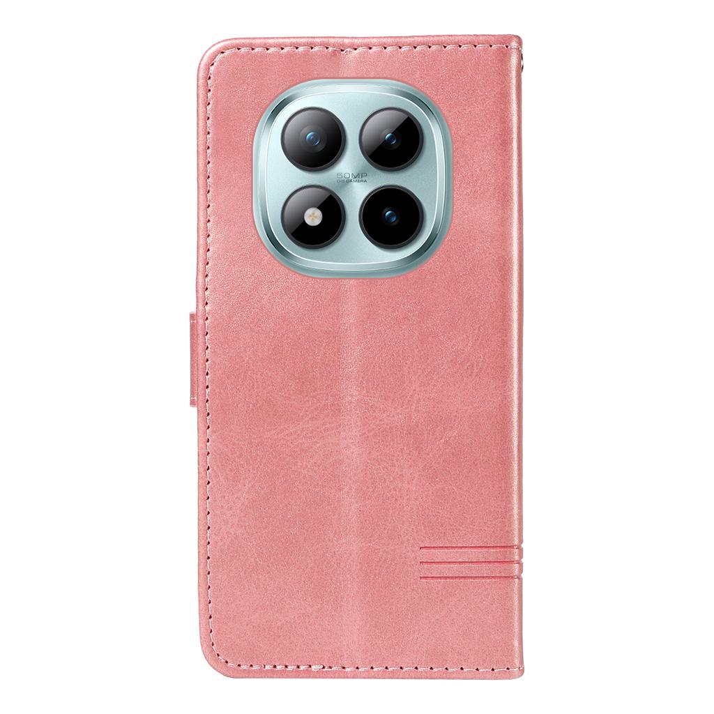 Dla Xiaomi Poco M8 Pro 5G/Redmi Note 15 Pro+ 5G (Światowy) Etui portfelowe Linie w kształcie litery T Skórzane etui na telefon z podstawką