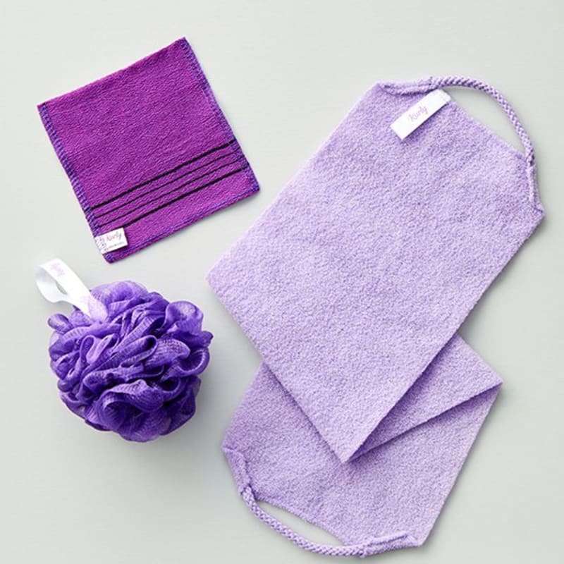 

[Wesin] 3-piece shower towel set (shower ball + shower towel + dust towel)