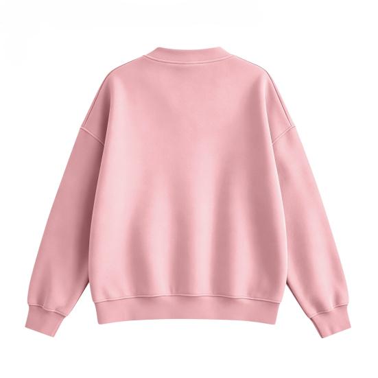 Solid Color Cardigan Women Button Front V-Neck Cardigan, Oversized Sweatshirt with Dual Pockets, Long Sleeve Casual Jacket for Fall Winter Pocket