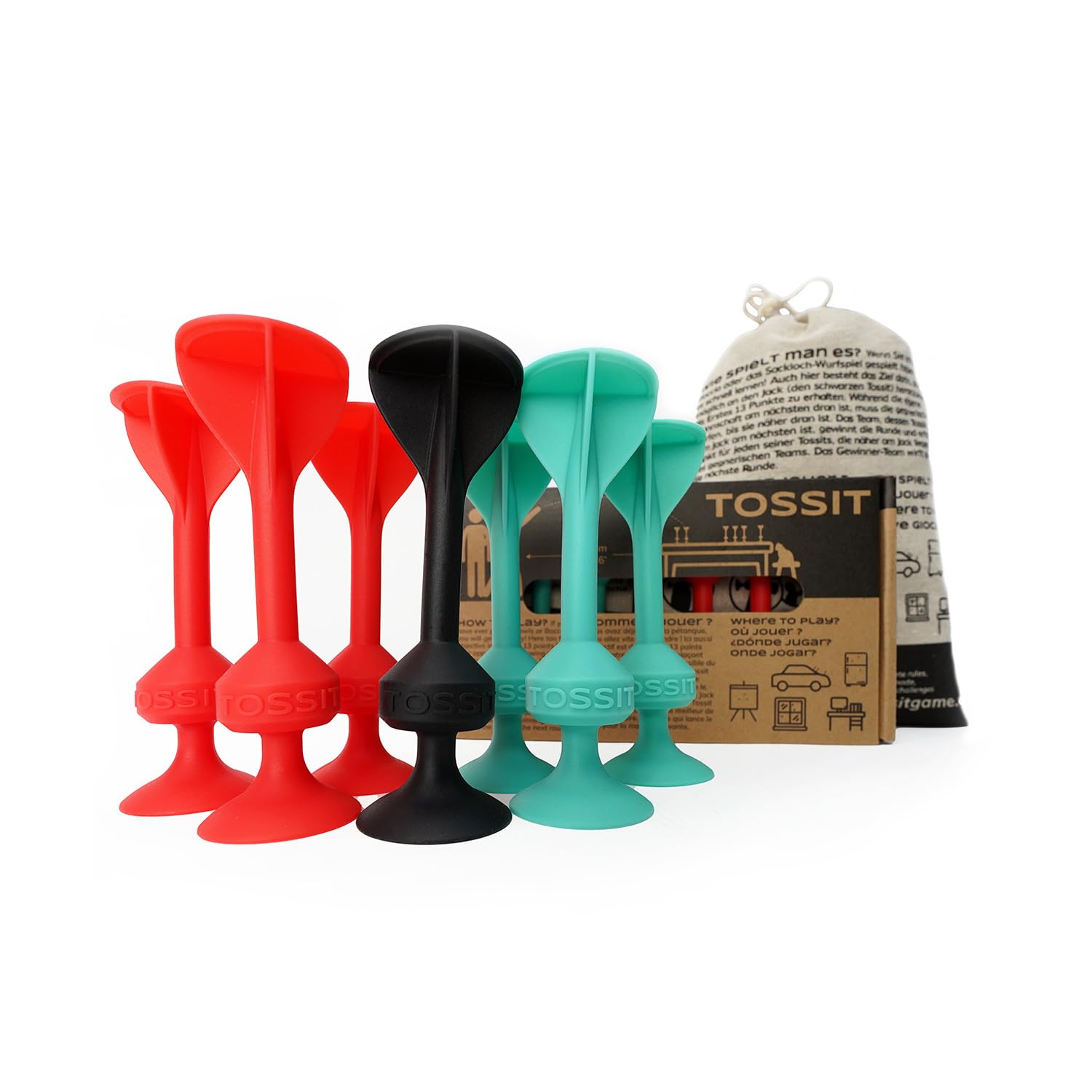 

Набор для игры TOSSIT для помещений и улицы, игра для вечеринок с бросанием на присосках, для всей семьи, красный, голубой, портативный - - - - Весело!
