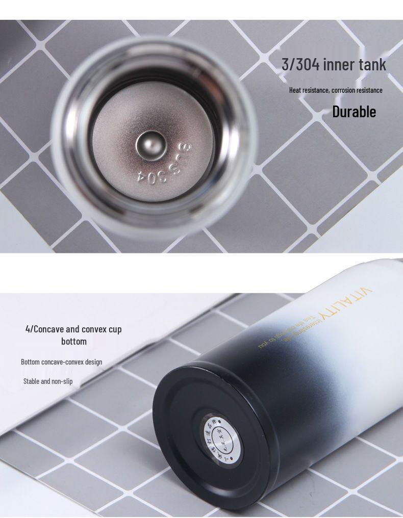 Cute 304 Stainless Steel Thermos Cup for Kids - Portable Student and Home Use