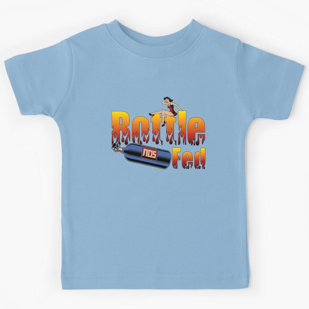 Funny Drag Racing Race Car Power Adder NOS Bottle Fed Kids T-Shirt 160