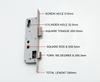 Door Lock Stainless Steel Hardware Accessories Lock Body 8520/25/30/35 Balcony Lock Body Lockcase Fittings