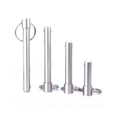 1PC Stainless Steel Spring Ball Head Locking Pin Quick Release Locating Pins With Pull Ring For Quickly Lock And Positioning