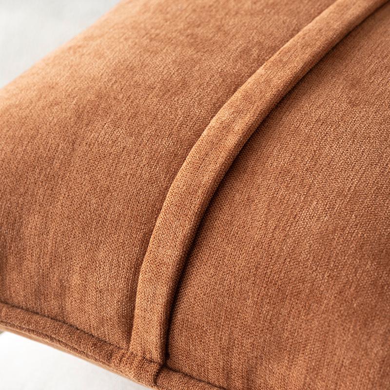 Large Chenille Throw Pillow - Solid Color, Square, Lumbar Cushion Cover for Sofa and Living Room