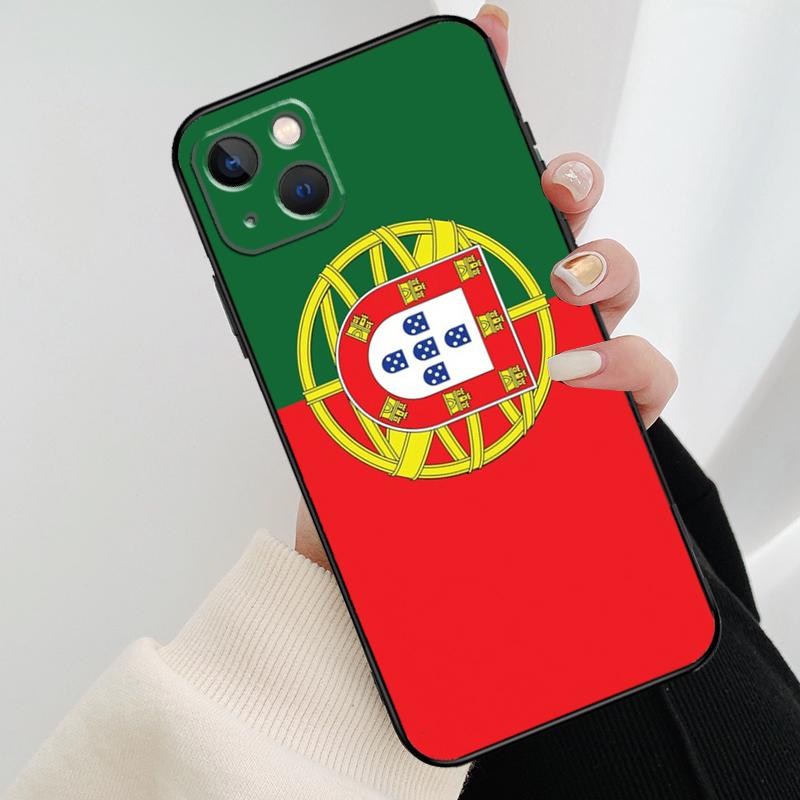 Portugal Flag Phone Case For iPhone 17 Pro Max 16 15 14 11 12 13 Pro Max mini 15 16 Plus 16e 17 Air Cover