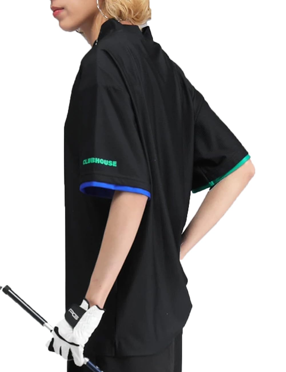 

Antiqua Golf x Stch Топ LXL 05 Черный Сетчатый ZST-00094 Женский