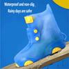 Children Rain Shoe Cover Waterproof Rainproof PVC Galoshes Anti Slip Rain Boot Covers For Toddler Kid Outdoor Activity
