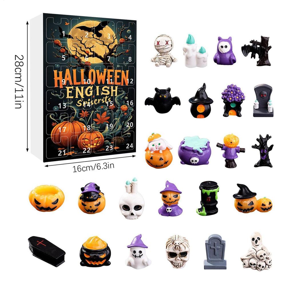 24 Day Countdown Halloween Horror Advent Calendar Nightmares Before Advent Calendar Doll Children's Collected Character Gifts